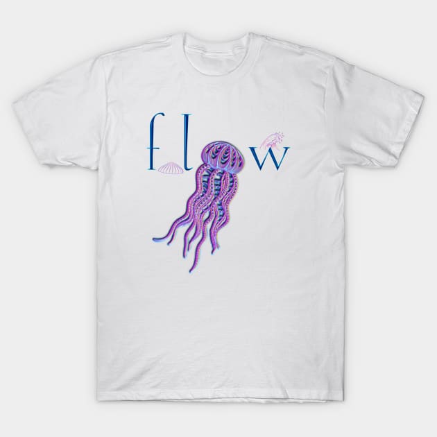 Flow Jellyfish T-Shirt by AngelsWhisper